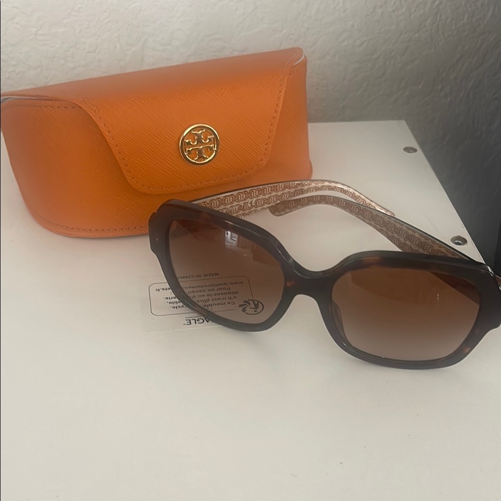 Tory Burch Brown Sunglasses with Case